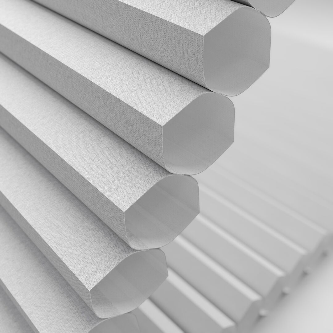 Spare White plisségordijn